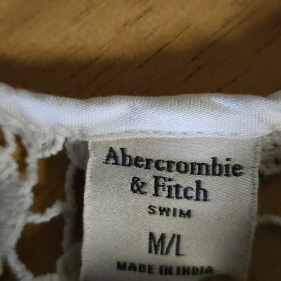 Abercrombie & Fitch swim lace cover-up color white size M/L - Picture 5 of 6